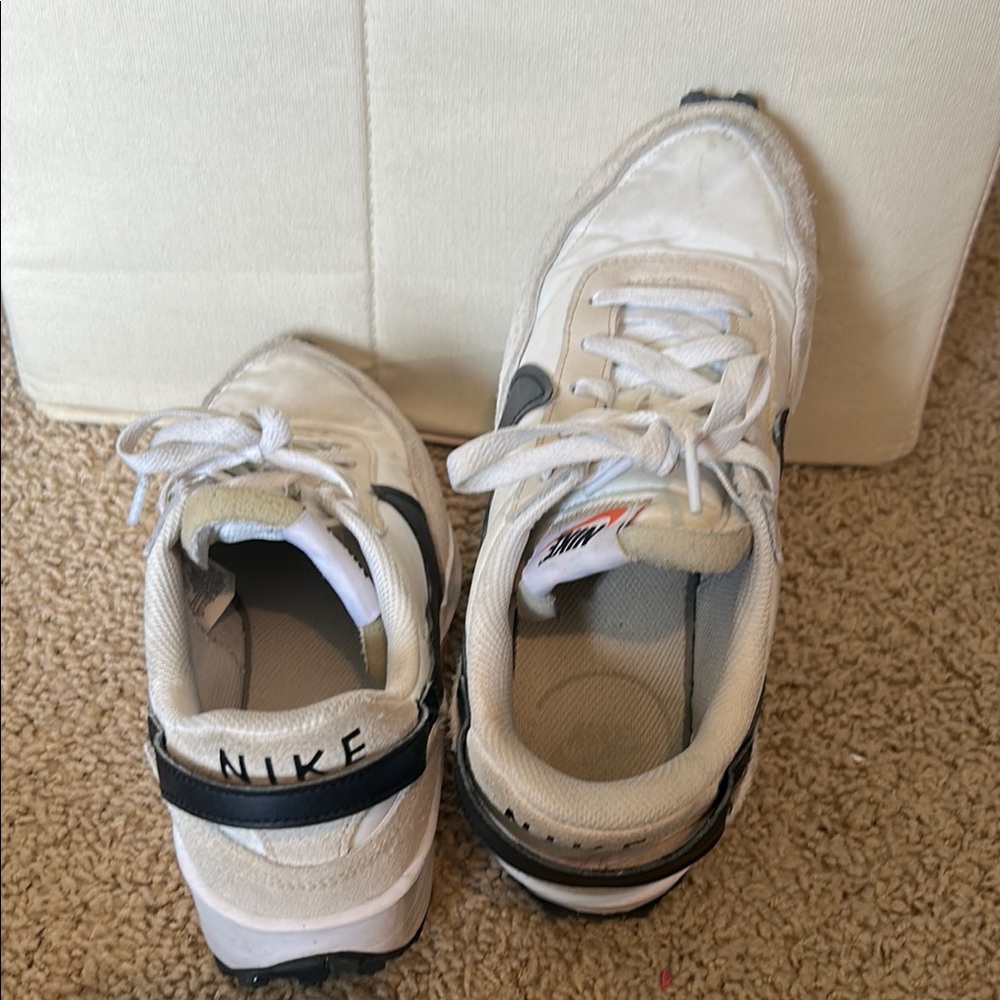 Nike White and Black Athletic Shoes Modern Design